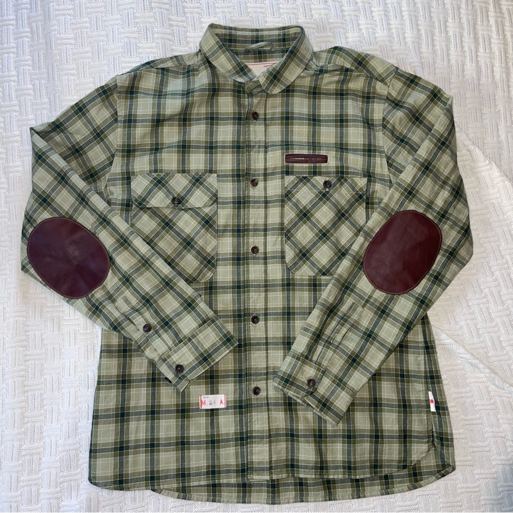 Marshall Artist Modern Tailoring Men’s Designer Plaid Long‎ Sleeve Button Up